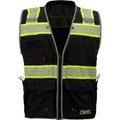 Gss Safety GSS Safety ONYX Surveyor's Safety Vest-Black-3XL 1513-3XL